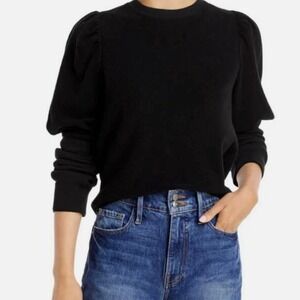 Golde-comfy sweatshirt- 100% Peru cotton, terry cloth material, puff sleeves- xs